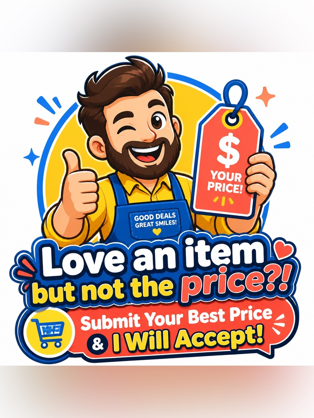 Love An Item? Send An Offer, I’ll Accept & Get Discounted Shipping! Today Only!